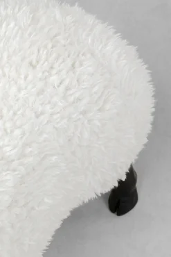 Clearance KARE Design Dekoracja stojąca Bathilde Ram 80x78 cm biała - baran - KARE