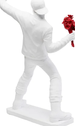 Outlet KARE Design Dekoracja stojąca biała sztuka uliczna 42x67 cm - KARE