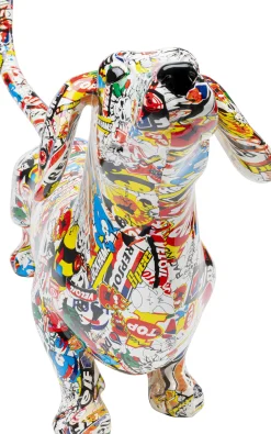 Sale KARE Design Dekoracja stojąca Comic Dog Bodo 80x49 cm kolorowa - KARE