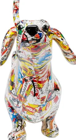 Sale KARE Design Dekoracja stojąca Comic Dog Bodo 80x49 cm kolorowa - KARE