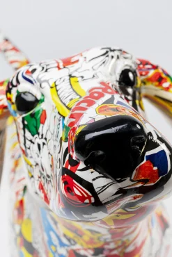 Sale KARE Design Dekoracja stojąca Comic Dog Bodo 80x49 cm kolorowa - KARE