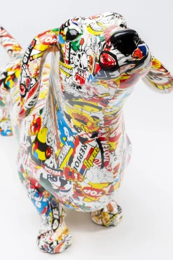 Sale KARE Design Dekoracja stojąca Comic Dog Bodo 80x49 cm kolorowa - KARE