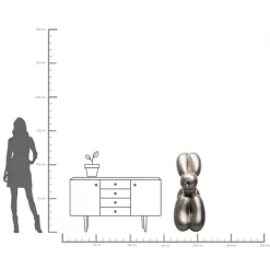Sale KARE Design Dekoracja stojąca duża balonowy pies 118 cm - KARE