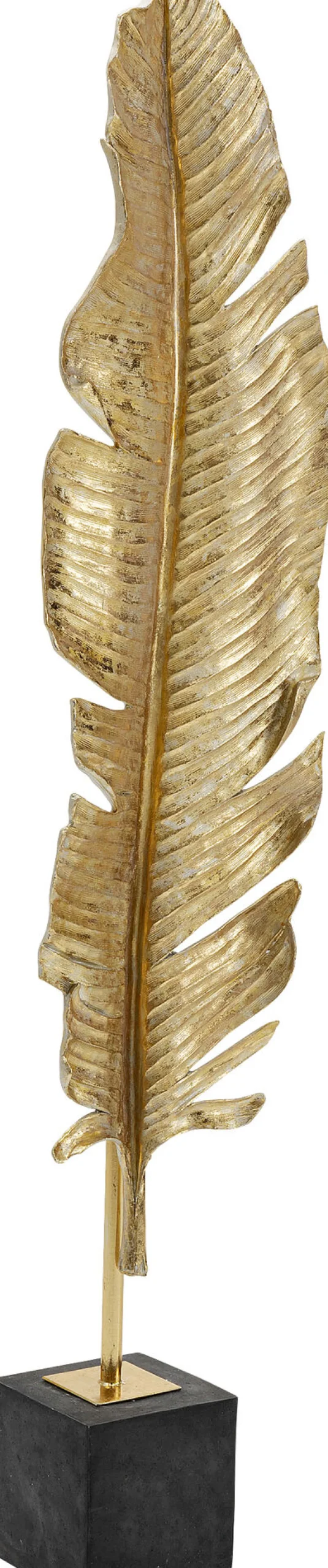 Discount KARE Design Dekoracja stojąca Feather One 36x147 cm złota - KARE