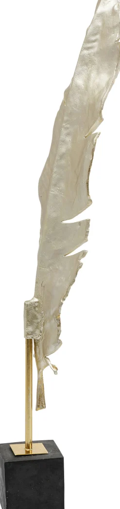 Discount KARE Design Dekoracja stojąca Feather One 36x147 cm złota - KARE