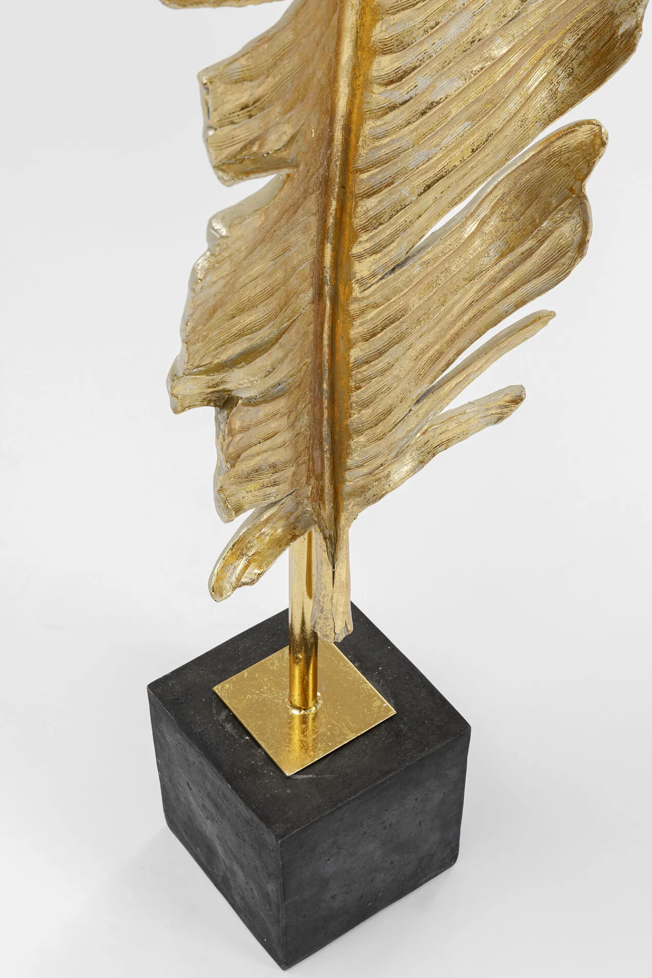 Discount KARE Design Dekoracja stojąca Feather One 36x147 cm złota - KARE