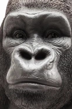 Sale KARE Design Dekoracja stojąca Gorilla Front 90x107 cm czarna - KARE