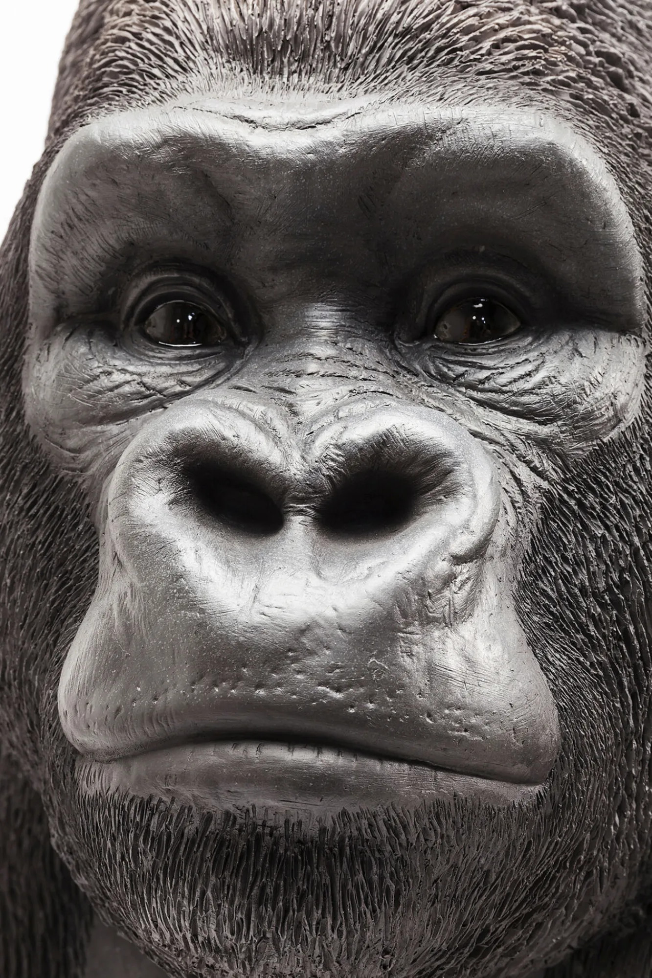 Sale KARE Design Dekoracja stojąca Gorilla Front 90x107 cm czarna - KARE