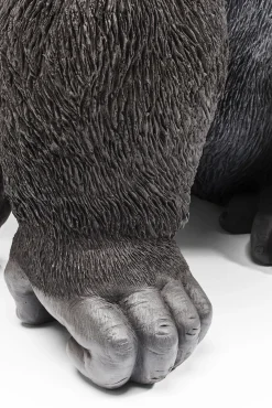 Sale KARE Design Dekoracja stojąca Gorilla Front 90x107 cm czarna - KARE