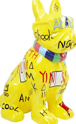 New KARE Design Dekoracja stojąca Graffiti Dog żółta 122cm - KARE