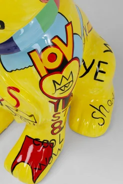 New KARE Design Dekoracja stojąca Graffiti Dog żółta 122cm - KARE