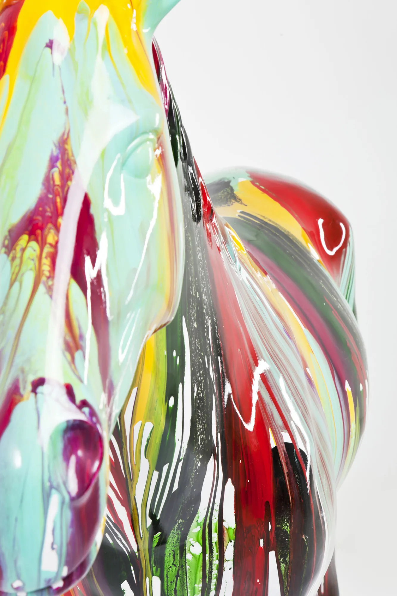 Sale KARE Design Dekoracja stojąca Horse 216x164 cm kolorowa - KARE