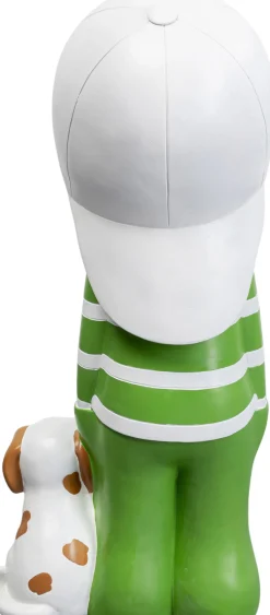 Clearance KARE Design Dekoracja stojąca kolorowa chłopak i pies 82 cm - KARE