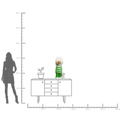 Clearance KARE Design Dekoracja stojąca kolorowa chłopak i pies 82 cm - KARE