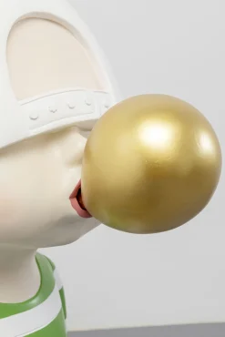 Clearance KARE Design Dekoracja stojąca kolorowa chłopak i pies 82 cm - KARE