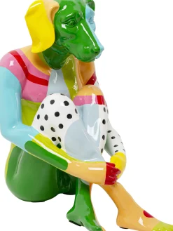 Sale KARE Design Dekoracja stojąca kolorowa do salonu pies 80 cm - KARE