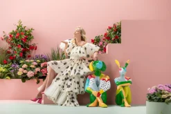 Sale KARE Design Dekoracja stojąca kolorowa do salonu pies 80 cm - KARE