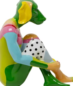 Sale KARE Design Dekoracja stojąca kolorowa do salonu pies 80 cm - KARE