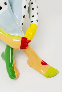 Sale KARE Design Dekoracja stojąca kolorowa do salonu pies 80 cm - KARE