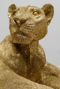 Online KARE Design Dekoracja stojąca Lion 113x40 cm złota - KARE