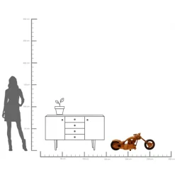 Online KARE Design Dekoracja stojąca Motor Bike Wild 98x55cm - KARE