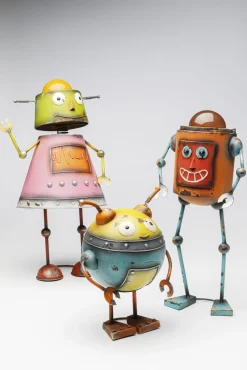 Fashion KARE Design Dekoracja stojąca stalowa postarzana robot Gabby 62 cm - KARE