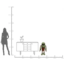Best KARE Design Dekoracja stojąca stalowa postarzana robot Lamy 84 cm - KARE