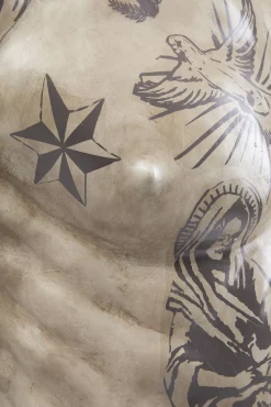 Sale KARE Design Dekoracja stojąca Torso Tattoo 63x125 cm - KARE