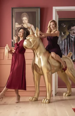 New KARE Design Dekoracja stojąca Toto Gold 190x180 cm złota - KARE