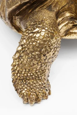 Outlet KARE Design Dekoracja stojąca Turtle 60x32 cm złota - KARE