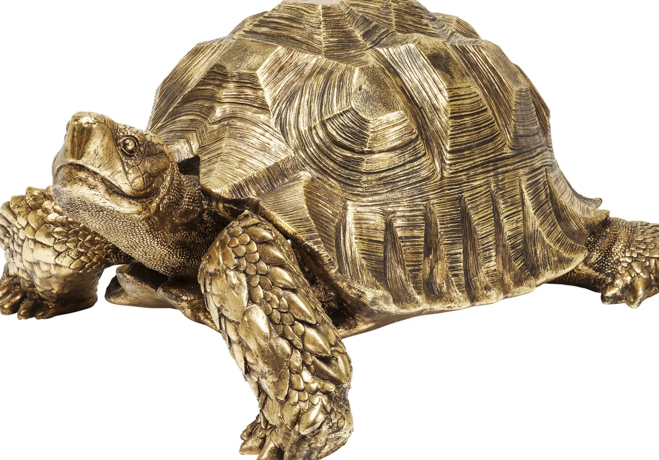 Clearance KARE Design Dekoracja stojąca Turtle XL 95x43 cm złota - KARE