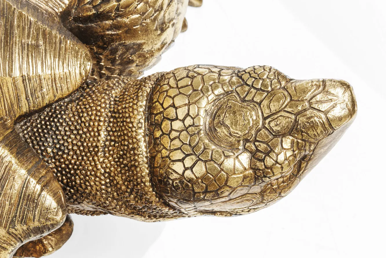 Clearance KARE Design Dekoracja stojąca Turtle XL 95x43 cm złota - KARE