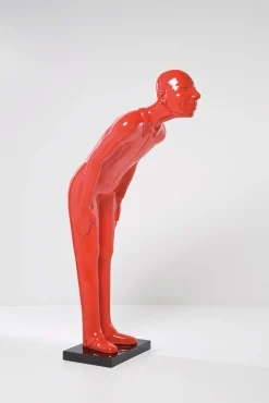 Discount KARE Design Dekoracja stojąca Welcome Guests 86x164 cm czerwona - KARE