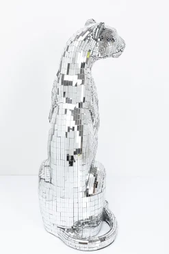 Discount KARE Design Dekoracja stojąca Welcome Panther 57x150 cm srebrna prawa - KARE