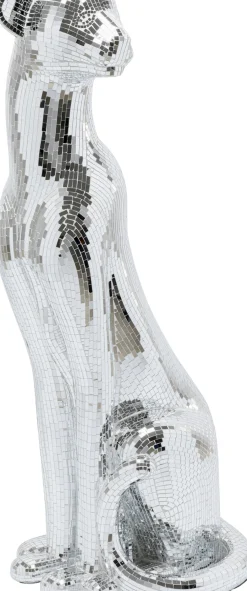 Discount KARE Design Dekoracja stojąca Welcome Panther 57x150 cm srebrna prawa - KARE