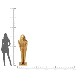 Discount KARE Design Dekoracja stojąca Welcome Guests 86x164 cm złota - KARE