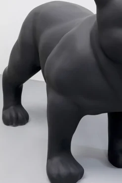 Fashion KARE Design Dekoracja stojąca z włókna szklanego pies czarny matowy 107x90 cm - KARE