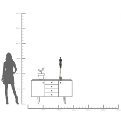 Sale KARE Design Dekoracje stojące Man 25x79 cm - KARE