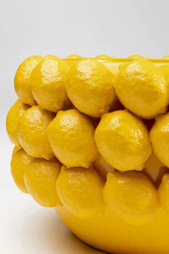 Outlet KARE Design Doniczka dekoracyjna cytryny żółta Ø34x22 cm - KARE