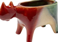 Best KARE Design Doniczka kamionkowa kolorowa kot 21x13 cm - KARE