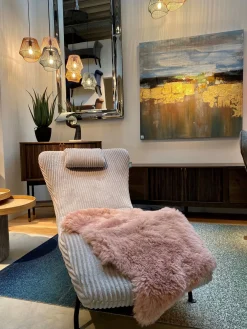 Best KARE Design Dywan - skóra owcza Heidi 85x65 cm różowa - KARE