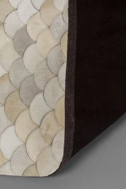 Outlet KARE Design Dywan do salonu prostokątny skórzany w kolorze kremowym 170x240 cm - KARE