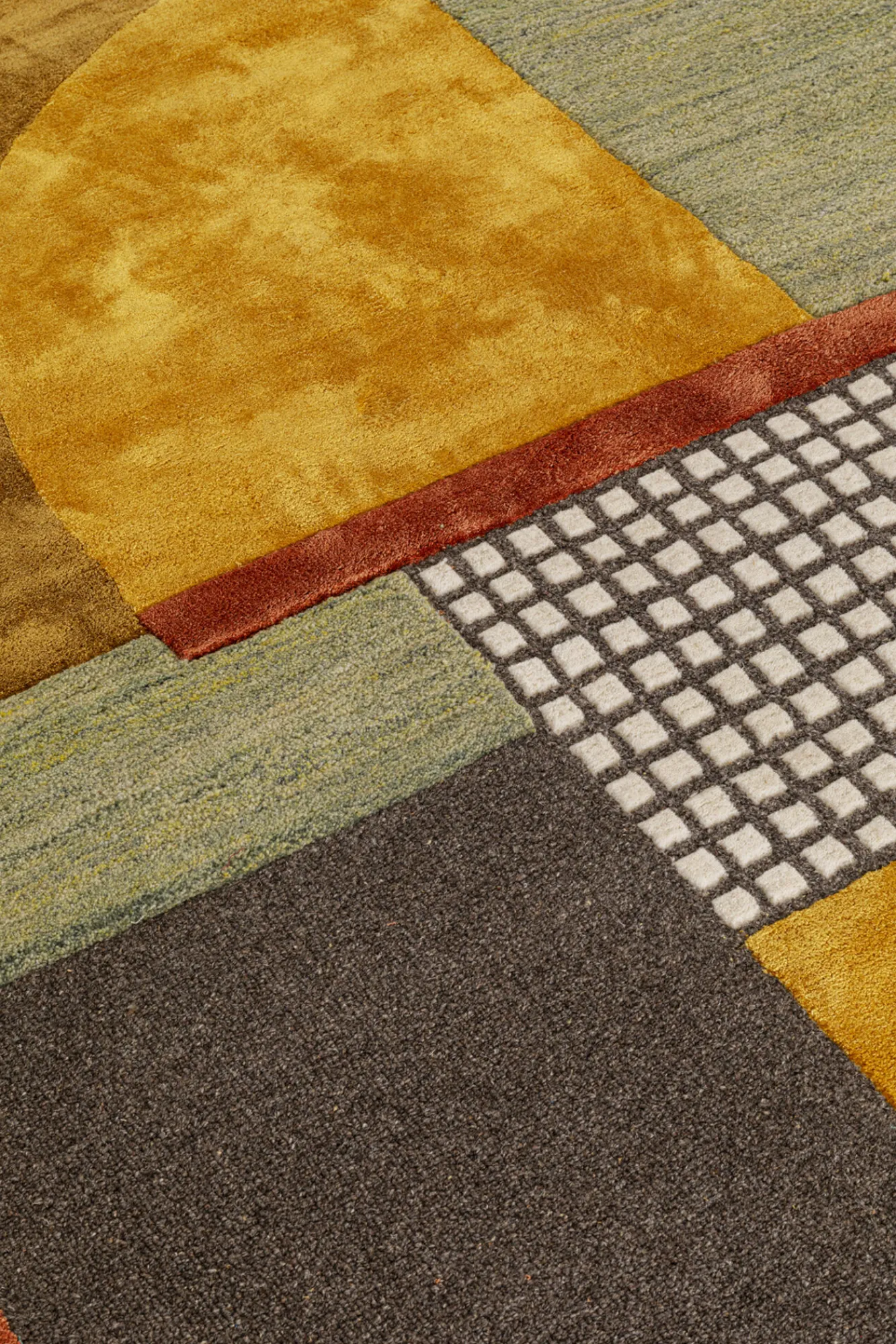 New KARE Design Dywan kolorowy wełna i wiskoza 170x240 cm - KARE