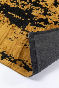 Discount KARE Design Dywan nowoczesny żółty wiskoza i bawełna 170x240 cm - KARE