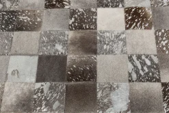 Hot KARE Design Dywan skórzany do salonu szary prostokątny 120x180 cm - KARE