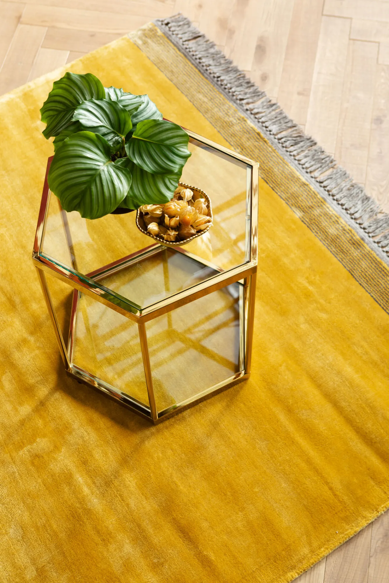 New KARE Design Dywan Soleil 240x170 cm żółty - KARE