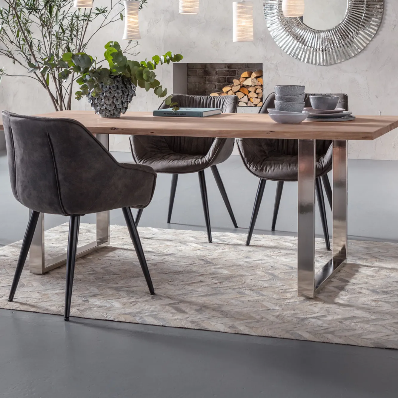 Fashion KARE Design Dywan Spike Elegance 170x240 cm beżowy - KARE