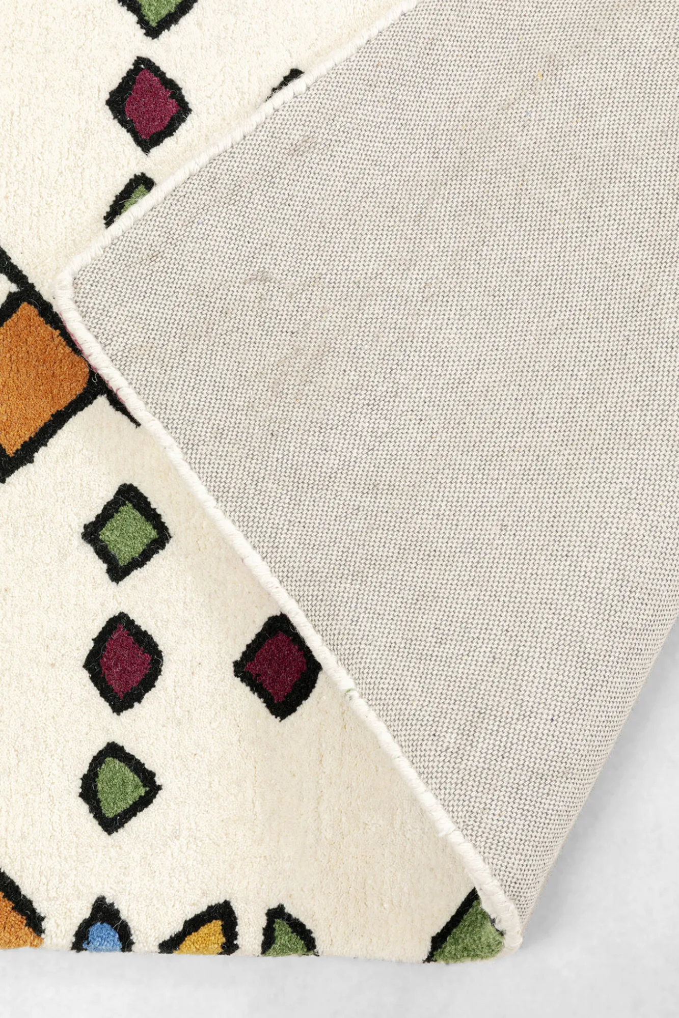 Fashion KARE Design Dywan wzory kolorowe wełna i bawełna 170x240 cm - KARE