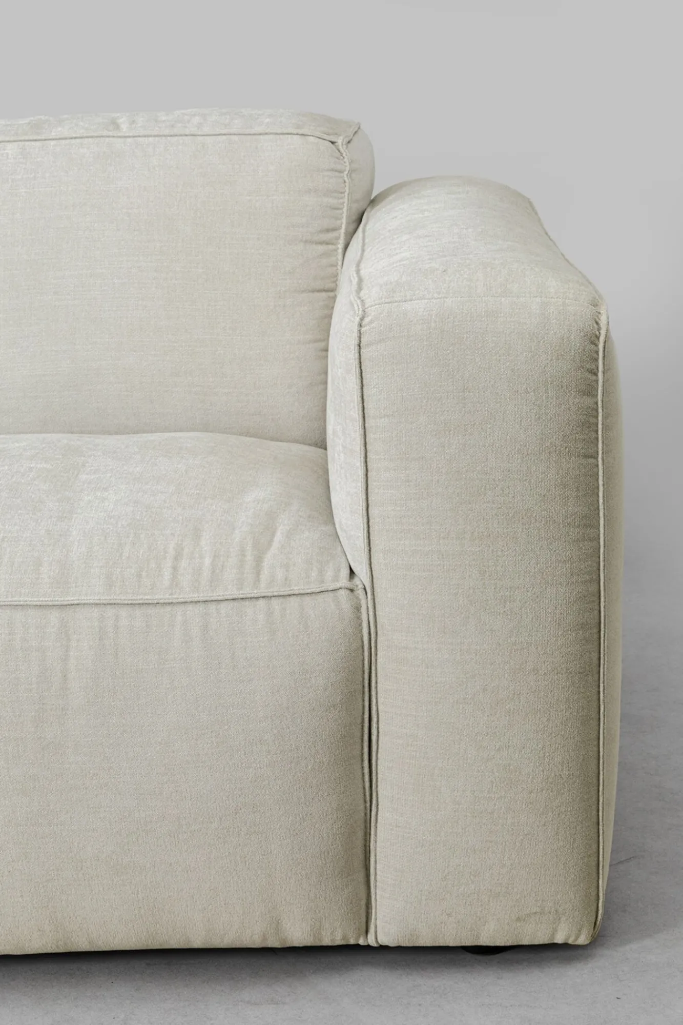 New KARE Design Element modułowy z podłokietnikiem kremowy prawy 165 cm - KARE