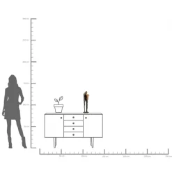 Sale KARE Design Figurka dekoracyjna Abstract Love 20x50 cm czarna - KARE